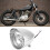 Conjunto de farol de motocicleta de 7 polegadas, universal, amarelo, alto brilho, à prova d'água, longa vida útil, farol de LED com fácil 6