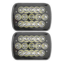 Fari a fascio sigillato, fari a LED anabbaglianti e abbaglianti, montaggio universale plug & play con corpo in alluminio e dissipatore di calore,