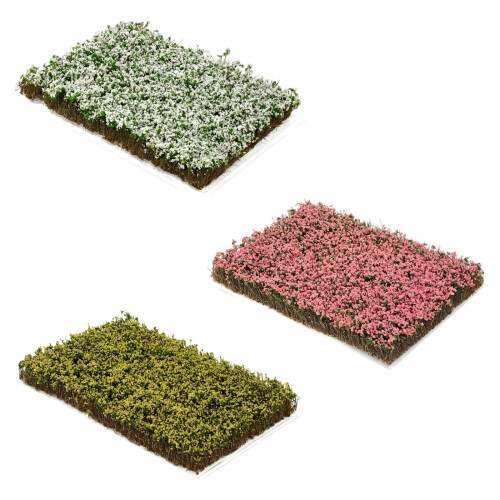 3PCSTearable Miniature Shrubs Bushes 11mm Realistic Texture-B