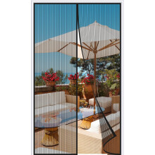 Magnetische hor, zware hor met magnetische sluiting voor enkele voor- of achterdeur, terrasdeur, handsfree, frisse luchtcirculatie, insectenwering.