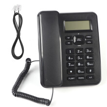 Káblový telefón s funkciou opakovaného vytáčania, káblový stolový nástenný telefón s pevnou linkou, LCD displej s podsvietením,