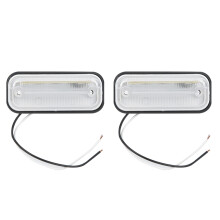 Seitenleuchte für Nutzanhänger, Begrenzungsleuchte mit 4 LEDs, wasserdicht, kompatibel mit Wohnmobilleuchten, universelle Montage für