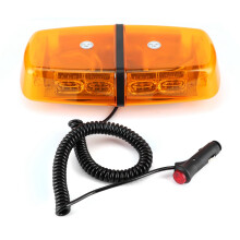 Barra de luz de advertência de emergência, luzes estroboscópicas com 36 LEDs, base magnética, farol de emergência de alto desempenho para teto,