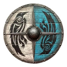 Viking Medieval Sign, Round Sign, Decorative Sign Toy for Restaurant