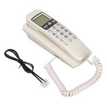 Teléfono analógico con cable para uso familiar, teléfono fijo de escritorio con volumen ajustable y función de flash, botones grandes iluminados