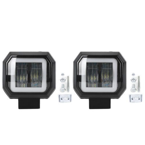 20W LED φώτα εργασίας με προσθήκη φωτός ομίχλης, σούπερ πλημμύρας, Beam6D, σχεδιασμός