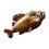 Antike Fischstatue, handgefertigt, Kupfer,-Retro 1