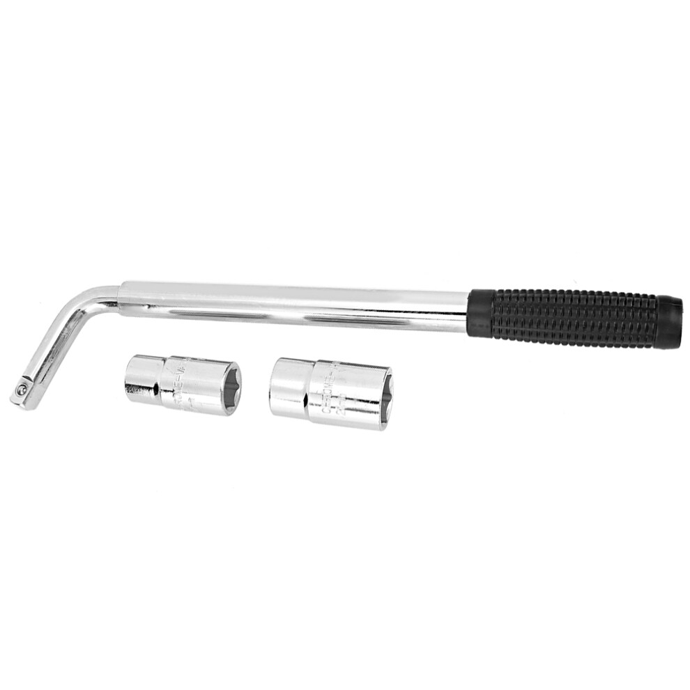 Lug Nut Socket Wrench W/ Telescoping Handle, Durable Construction Hardened Steel Tire Iron Featuring Easy Storage & Non Slip Handle 4 Maximum Leverage 9139052977983