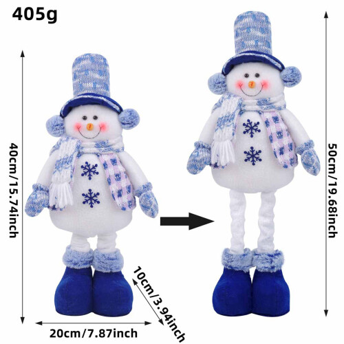 Weihnachtsdekoration, einziehbare Plüschfigur, Puppe,-ältere 2