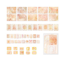 Decorative Scrapbook 100Piece Vintage Material Paper Set, DIY Journal, Album, Scrapbooking