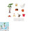 Practical Plastic Cake Decorations Tropical Beach Theme Dessert 2