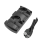Dual Controller Charger Dock, Ps3 Move Compatible Charging Station With Led Light Indicator, Portable 2-in-1 Solution For Simultaneous Charging, Micro 1