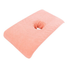Salon Massage Towel Steam Massage Towel Professional Absorbent Towel with Hole for Massage Bed Orange