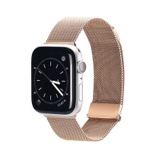 Pulseira elegante em malha de aço inoxidável com comprimento ajustável, material premium, resistente ao suor, confortável de usar, à prova