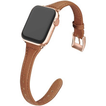 Λεπτά, κομψά δερμάτινα λουράκια για Apple Watch, ανταλλακτικό λουράκι από γνήσιο δέρμα