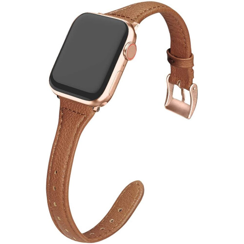 Λεπτά, κομψά δερμάτινα λουράκια για Apple Watch, ανταλλακτικό λουράκι από γνήσιο δέρμα