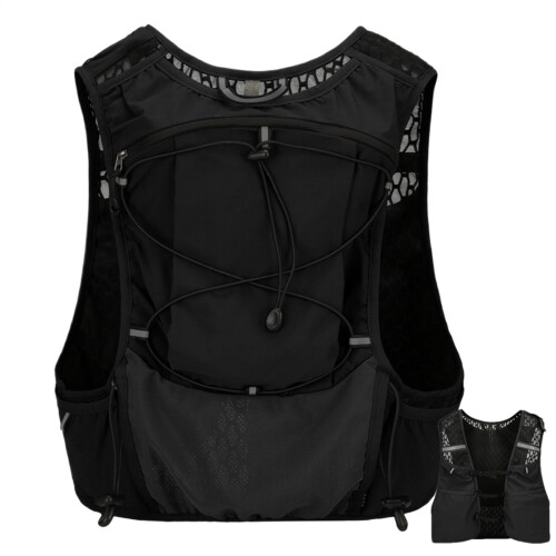 Lightweight and Breathable Hydration Vest with Adjustable Straps, Race Backpack, Compact Hydration Bladder