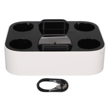 Accessoires PS5 : Station de charge pour manette DualSense, fonction minuterie et interrupteur principal, indicateurs LED d’état de charge,