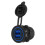 QC3.0 Γρήγορη φόρτιση Διπλή υποδοχή USB Πρίζα αφής Διακόπτης LED Ένδειξη Αλουμινίου με 1