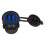QC3.0 Γρήγορη φόρτιση Διπλή υποδοχή USB Πρίζα αφής Διακόπτης LED Ένδειξη Αλουμινίου με 7