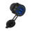 QC3.0 Γρήγορη φόρτιση Διπλή υποδοχή USB Πρίζα αφής Διακόπτης LED Ένδειξη Αλουμινίου με 6