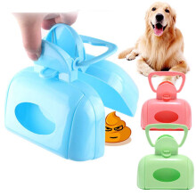 Dog Poop Bags, Dog Poop Scooper with Handle, Pet Waste Remover, Poop Clamp Scoop, Dog and Cat Poop Picker, Blue.