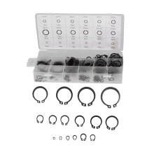 Ensemble de circlips externes à ressort, anneaux de retenue à résistance à la traction améliorée, assortiment de circlips résistants aux