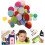 100 pieces felt sheets DIY patchwork craft felt rounds for creative handmade projects, versatile decorative materials for family. 3
