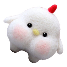 1Set Needle Felt Material for Beginners DIY Doll Wool Felting Kit with Instructions for Projects and Activities
