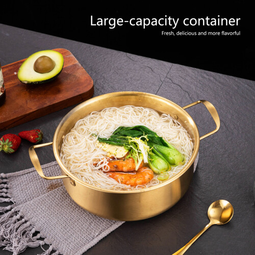 Marmite Ramen avec couvercle, ensemble de cuillères et-24cm 1