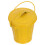 Yellow Iron Tabletop Trash Can with Lid Stylish Small Desktop Bin 11