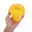 Yellow Iron Tabletop Trash Can with Lid Stylish Small Desktop Bin 4