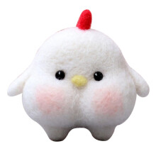 Needle Felting Starter Kit for Beginners DIY Felting with Instructions White Chicken