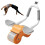 Abdominal Wheel with Timer  Portable Fat Burning Device Orange 1