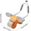 Abdominal Wheel with Timer  Portable Fat Burning Device Orange 4