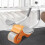 Ab Roller with Elbow Support, Abdominal Wheel with Timer  Gym Orange 2