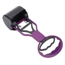 Pet scoop, springloaded, environmentally friendly, pet waste picker, violet