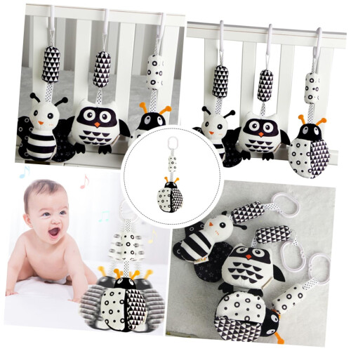 1 piece baby strollerfriendly interactive rattle toy for visual stimulation, promotes development for newborns 1
