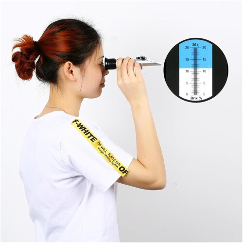 Brix Refractometer Handheld Sugar Meter ATC 110% Brix ABS Plastic 2