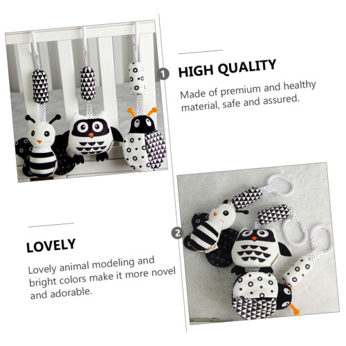 1 piece crib mobile animal wind chime for newborns interactive hanging for visual stimulation in stroller 1