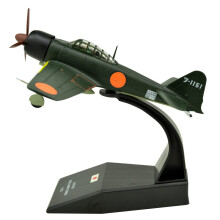 Combat Aeroplane Model Kit 1:72 A6M3 Zero Fighter Metal Aircraft Model Second World War Japanese Navy 1942 Military Aircraft Model DieCast Aeroplane