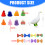 Ensemble de 8 chapeaux de sauvagine saisonnière, mélange de 3