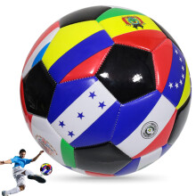 Colorful national flag soft size 5 soccer ball