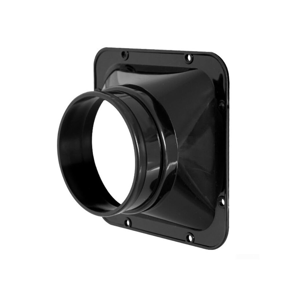 Abs Ventilation Duct Connector For Kitchen And Bathroom With Square Flange, 250 Mm And 300 Mm Options (250 Mm) 250Mm 9412369636867
