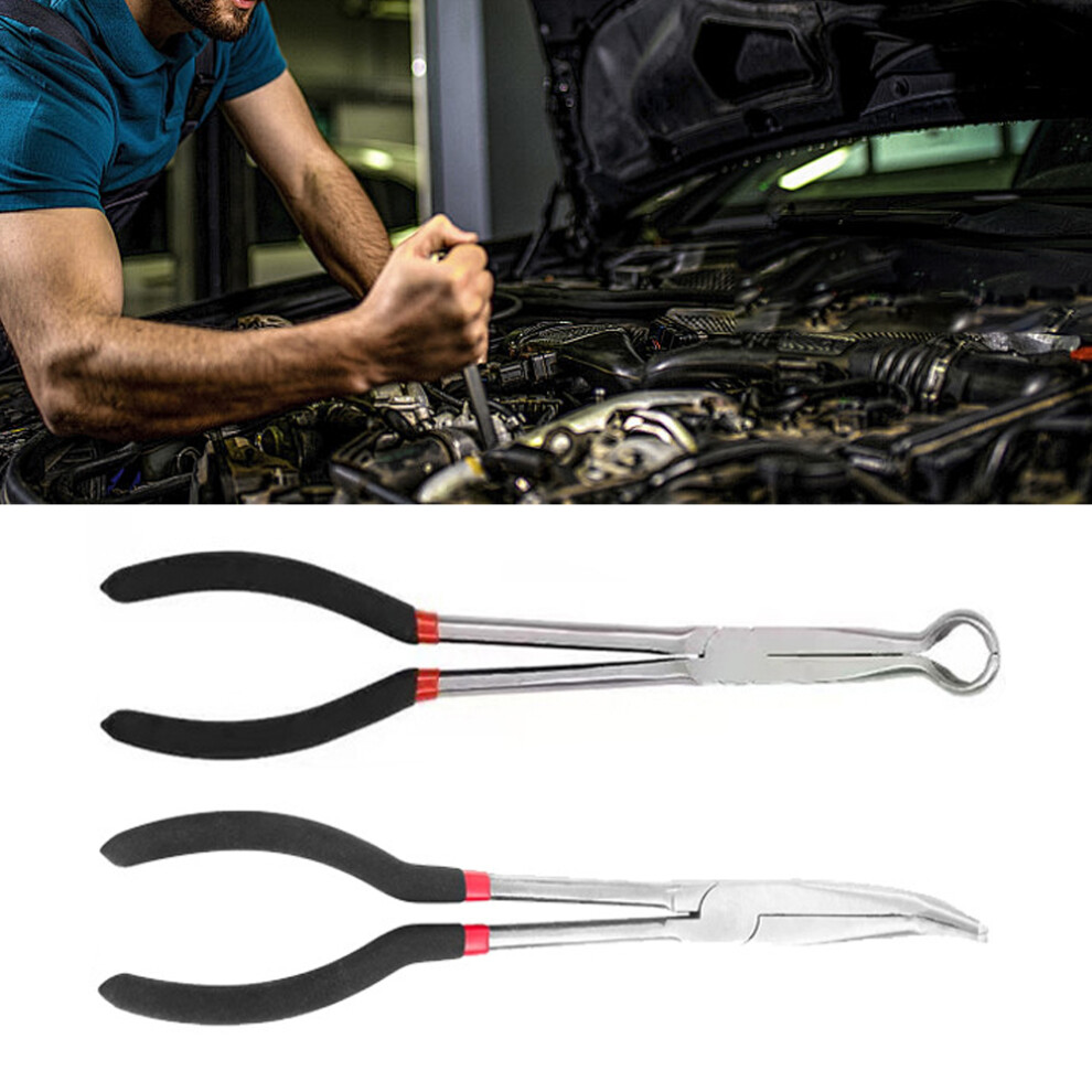11" Extra Long Reach Spark Plug Pliers, 280Mm, Black 3421367400604
