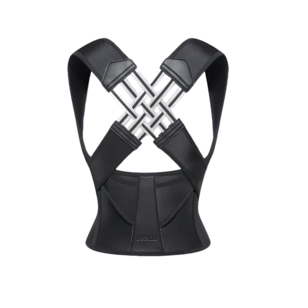 Black Posture Aid Posture Corrector V2 Pro Ergonomic Back Corrector Xxl