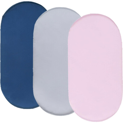 Baby fitted sheet for bassinet, changing pad, solid color, breathable, crib sheet for bed 2