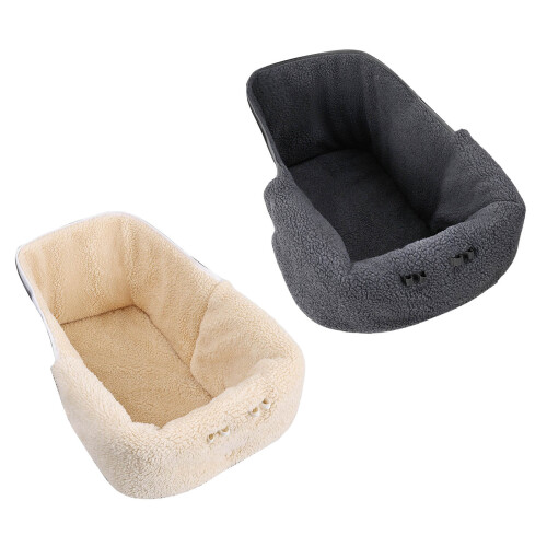 Windproof Pet Strollers Winter Liner Thermal Fleece-Gray 1