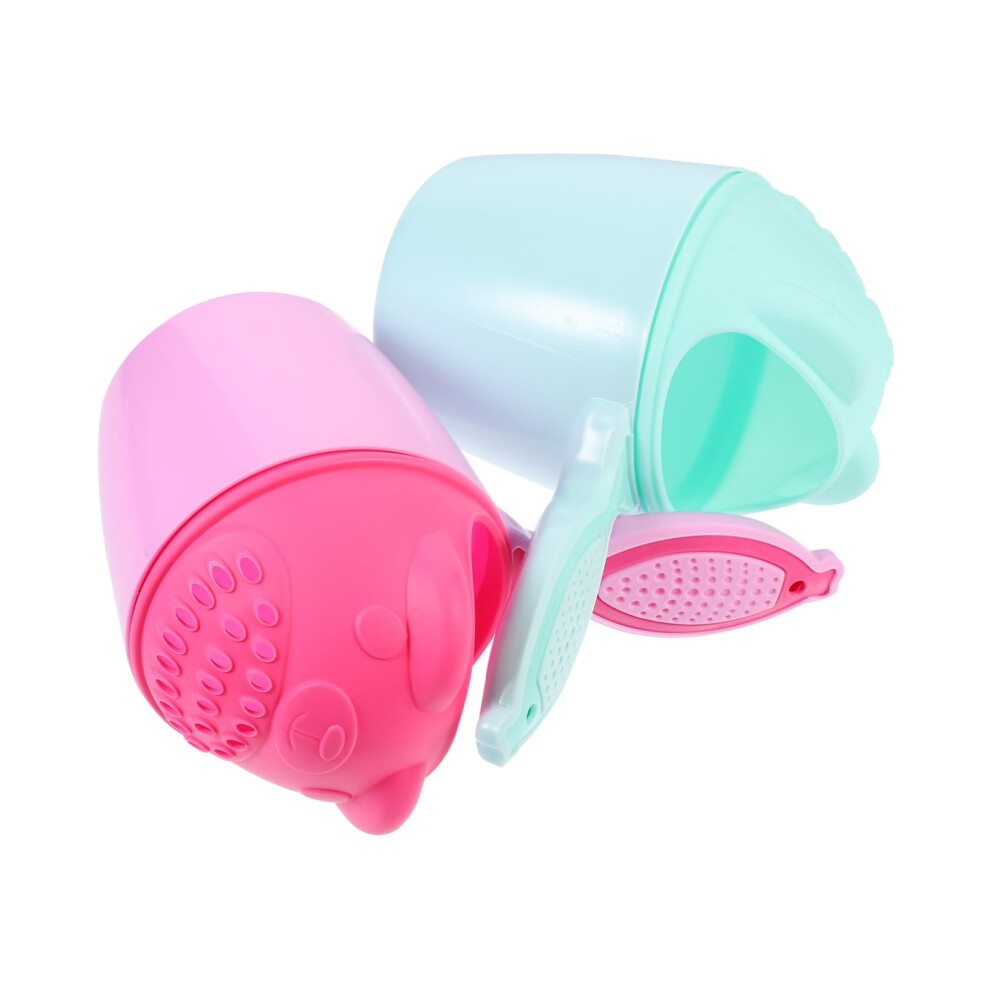 2 Pieces Shampoo Cups Practical Scooping Cups Gentle Rinsing of Shampoo for Shampoo Rinser