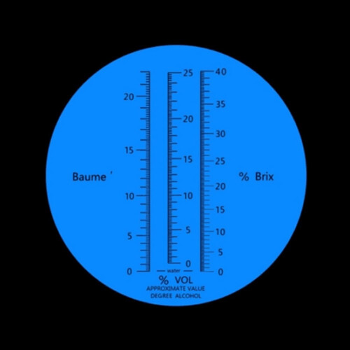 Alcohol Refractometer Sugar Wine Concentration Meter Densitometer 025% Alcohol Beer 040% Brix Grapes 1